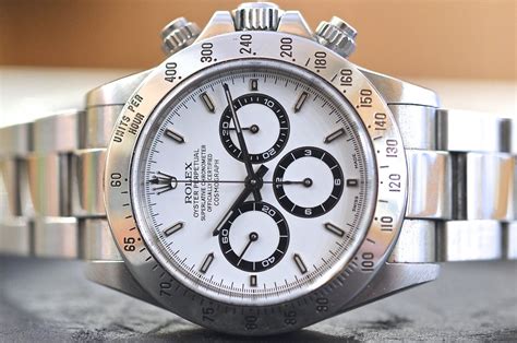 rolex daytona acciaio quadrante bianco 2001|Rolex Daytona Ref. 16520.